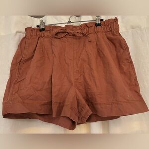 Uniqlo Women's High Waist Terracotta Shorts